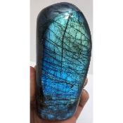 LABRADORITE BLEUE  FORME LIBRE ENTIÈREMENT POLIE 590 gr