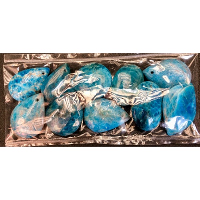 APATITE bleue PENDENTIF sachet de 10 pièces