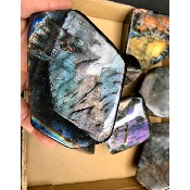 LABRADORITE Forme Libre Violet-Multicolore Lot de 8 Pièces