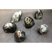 LABRADORITE FORME LIBRE Entièrement POLIE Lot de 2,37 pièces