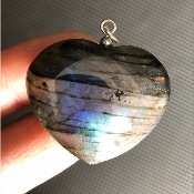 LABRADORITE coeur PENDENTIF 18,1 gr