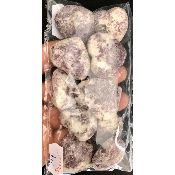 LÉPIDOLITE COEUR percé Lot de 12 Pièces