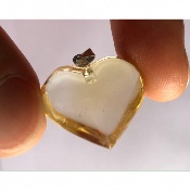 CITRINE COEUR PENDENTIF