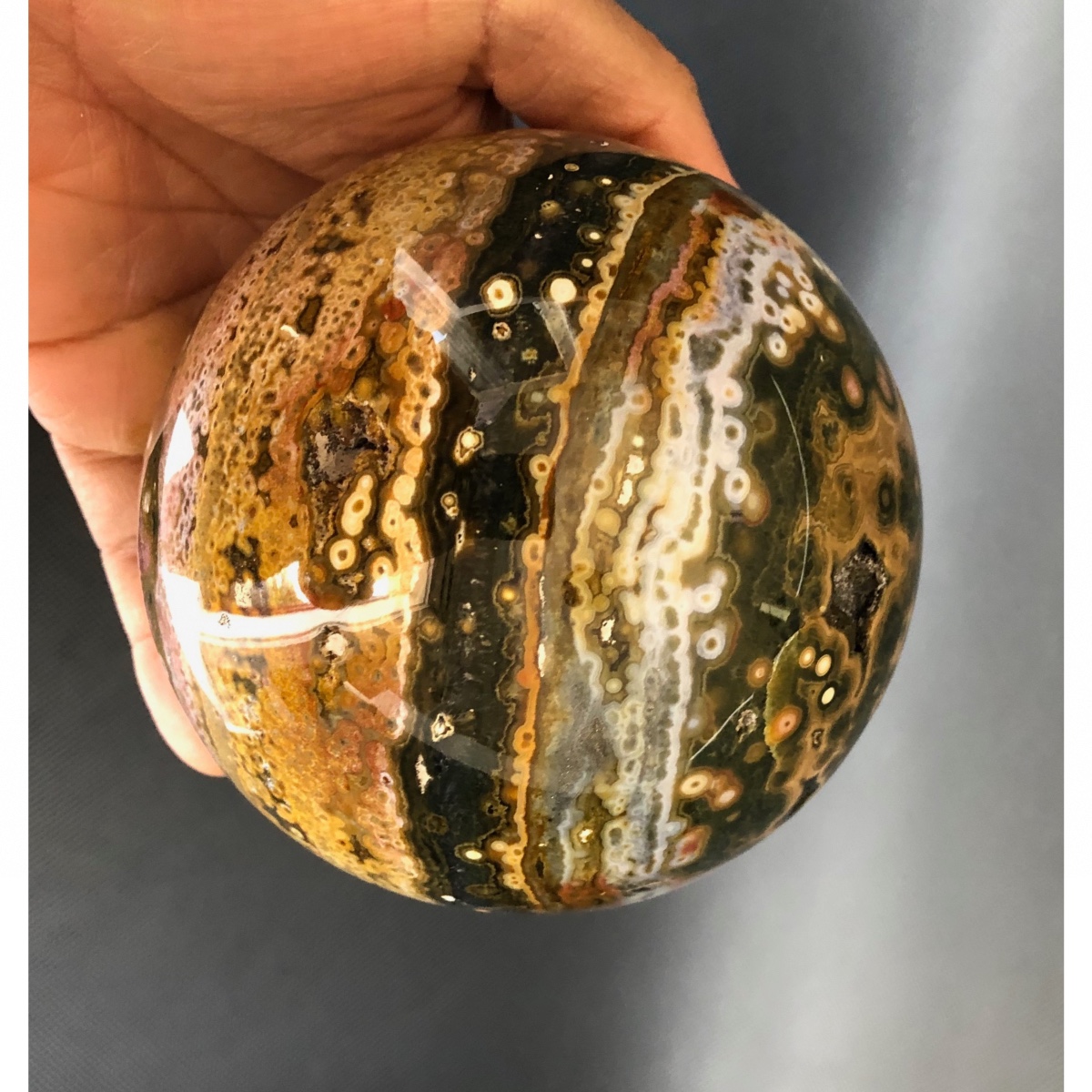 Jaspe Orbiculaire Boule Plita mineral Jaspe Orbiculaire Boule Plita mineral