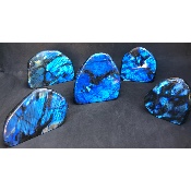 LABRADORITE bleue FORME LIBRE Entièrement POLIE Lot de 4,97 kg