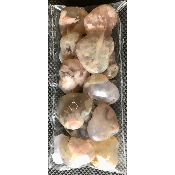 AGATE FLEUR COEUR Lot de 12 pièces