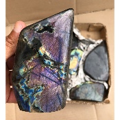 LABRADORITE Forme Libre Multicolore-Violet 6 Pièces