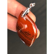 JASPE ROUGE PENDENTIF 