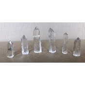 QUARTZ CRISTAL PRISME Lot de 6 pièces