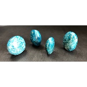 APATITE BLEUE FORME LIBRE Lot de 4 pièces