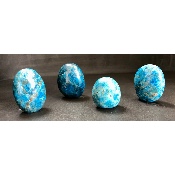 APATITE BLEUE FORME LIBRE Lot de 4 pièces