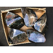 LABRADORITE MULTICOLORE  POLIE Lot de 5 pièces