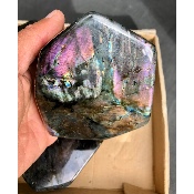 LABRADORITE MULTICOLORE  POLIE Lot de 5 pièces