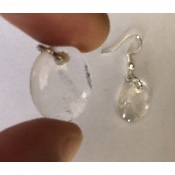 QUARTZ CRISTAL BOUCLE D'OREILLE