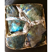 LABRADORITE UNE FACE POLIE Carton de 3,42 kg
