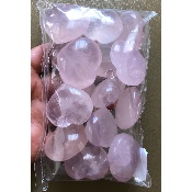 QUARTZ ROSE COEUR lot de 15 pièces