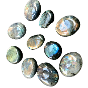 LABRADORITE GALET Lot de 10 pièces