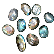 LABRADORITE GALET Lot de 10 pièces
