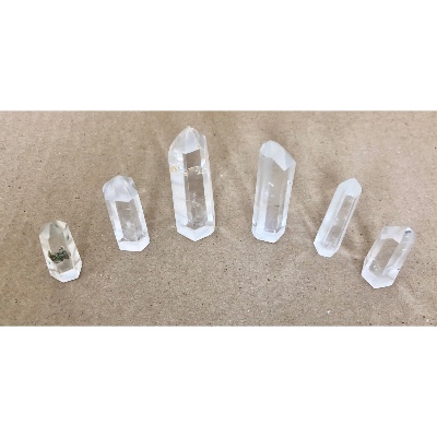QUARTZ CRISTAL PRISME Lot de 6 pièces