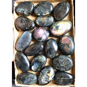 LABRADORITE multicolore GALET Lot de 17 pièces