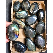 LABRADORITE GALET Lot de 13 pièces