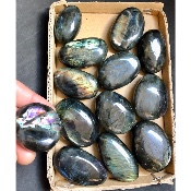 LABRADORITE GALET Lot de 13 pièces