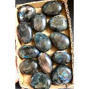 LABRADORITE GALET Lot de 13 pièces