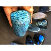 LABRADORITE bleue FORME LIBRE polie Lot de 11 pièces 