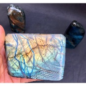 LABRADORITE FORME LIBRE polie Lot de 4 Pièces