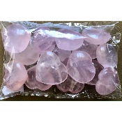 QUARTZ ROSE COEUR lot de 15 pièces