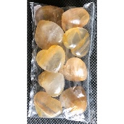 QUARTZ HÉMATOÏDE JAUNE COEUR sachet de 10 Pièces