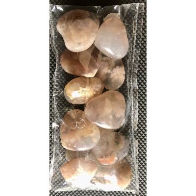 AGATE FLEUR COEUR Lot de 12 pièces