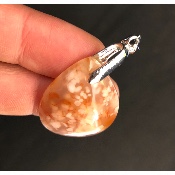 AGATE  FLEUR PENDENTIF 7,7 gr