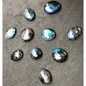LABRADORITE bleue GALET Lot de 10 pièces