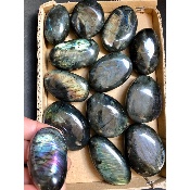 LABRADORITE GALET Lot de 13 pièces