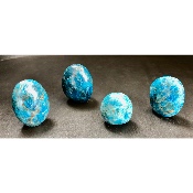 APATITE BLEUE FORME LIBRE Lot de 4 pièces