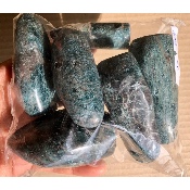 APATITE BLEUE FORME LIBRE sachet de 6 pièces