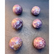 LÉPIDOLITE BOULE Lot de 6 pièces