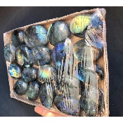 LABRADORITE GALET Lot de 19 pièces