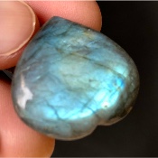 LABRADORITE BLEU-VERT COEUR 