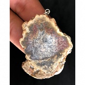 BOIS FOSSILE PLAQUE PENDENTIF 24,1 gr