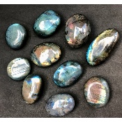 LABRADORITE GALET Lot de 10 pièces
