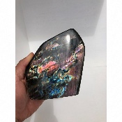 LABRADORITE MULTICOLORE  FORME LIBRE ENTIÈREMENT  POLIE 1350 gr