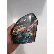 LABRADORITE MULTICOLORE  FORME LIBRE ENTIÈREMENT  POLIE 1350 gr