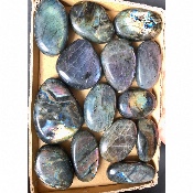 LABRADORITE multicolore GALET Lot de 20 pièces