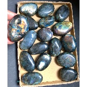 LABRADORITE multicolore GALET Lot de 17 pièces