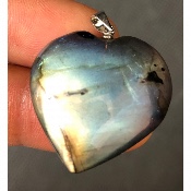 LABRADORITE coeur PENDENTIF 10,5 gr