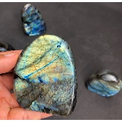 LABRADORITE Entièrement POLIE Lot de 8 Pièces