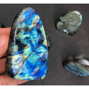 LABRADORITE Entièrement POLIE Lot de 8 Pièces