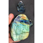 LABRADORITE Entièrement POLIE Lot de 8 Pièces